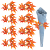 Gorgecraft 8Pcs Maple Leaf Cloth Napkin Rings AJEW-GF0005-14-1