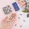 SUNNYCLUE 100Pcs Tibetan Style Alloy Pendants FIND-SC0006-33-3