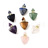 Natural Mixed Stone Perfume Bottle Pendants G-L623-10G-1