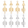 Unicraftale 8Pcs 2 Colors 304 Stainless Steel Connector Charms STAS-UN0035-78-1