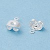 Brass Ear Nuts KK-P001-75S-3
