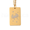 Golden 202 Stainless Steel Constellation Pendants Necklaces NJEW-K380-02G-03-1