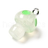 Spray Painted Luminous Resin Pendants RESI-A017-05B-5
