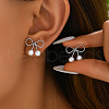 Elegant S925 Sterling Silver Butterfly Stud Earrings FM3729-2-1
