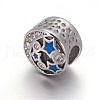 Retro 304 Stainless Steel European Beads OPDL-L013-31AS-2