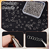 AHADERMAKER 1000Pcs 5 Styles 304 Stainless Steel Open Jump Rings for Chainmaille Weaves STAS-GA0001-62-3