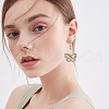 Beebeecraft 10Pcs Rack Plating Brass Micro Pave Clear Cubic Zirconia Pendants ZIRC-BBC0002-83-5