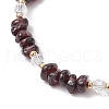 Natural Garnet Chip Beaded Bracelets for Women BJEW-JB11742-05-3