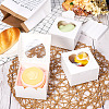 Square Paper Biscuit Boxes with Heart Clear Window CON-TAC0001-12C-01-16