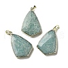 Natural Amazonite Pendants G-A099-01G-01-1