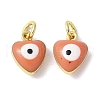 Brass Enamel Charms KK-S518-03G-G-1