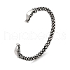 Viking 304 Stainless Steel Open Cuff Bangles for Men BJEW-U001-07E-G-1