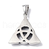 304 Stainless Steel Pendants X-STAS-C065-15AS-2