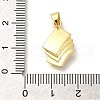 Rack Plating Brass with Cubic Zirconia Pendants KK-Z086-36G-3
