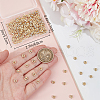 Beebeecraft 200Pcs Brass Pave Clear Cubic Zirconia Beads KK-BBC0015-87A-3