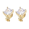 Brass Clip-on Earring Findings for Women EJEW-V002-04G-04-1