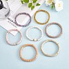 7Pcs 7 Style Handmade Polymer Clay Heishi Surfer Stretch Bracelets Set BJEW-SW00073-04-3