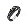 Imitation Leather Cord Multi-strand Bracelets for Men PW-WGD2A27-04-1