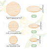   3Pcs 3 Styles Unfinished Wooden Display Bases for Action Figure WOOD-PH0002-90-2
