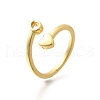 Brass Cuff Rings for Women RJEW-U044-O-4