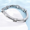 304 Stainless Steel Link Chain Bracelets for Women Men BJEW-R018-05P-2