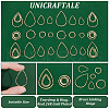 Unicraftale 60Pcs 6 Styles Brass Linking Rings KK-UN0002-93-4