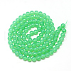 Baking Painted Glass Beads Strands X-DGLA-Q023-6mm-DB9-2