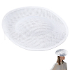 Linen Mini Hat Fascinator Base AJEW-WH0561-32B-1