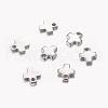 Tarnish Resistant Original Color Stamping Blank Tag Tiny Cross Charms X-STAS-Q072-2
