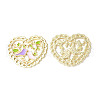 Rack Plating Alloy Enamel Pendants PALLOY-M203-05LG-1
