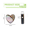 FIBLOOM 10Pcs Natural Abalone Shell/Paua Shell Beads SSHEL-FI0001-05-2