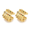 Brass Micro Pave Cubic Zirconia Cuff Earrings EJEW-C104-105G-1
