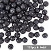 Olycraft 4 Strands Natural Lava Rock Beads Strands G-OC0001-62-12mm-4