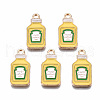 Eco-Friendly Alloy Enamel Pendants ENAM-T011-85-NR-1