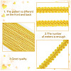 13M Polyester Centipede Lace Ribbons SRIB-WH0011-223A-3