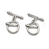 Brass Toggle Clasps KK-B129-18P-1
