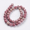 Natural Fossil Coral Beads Strands G-F563-01-10mm-2