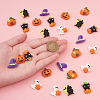 30Pcs 6 Style Resin Cabochons Halloween Theme RESI-CJ0001-194-4