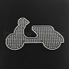 Motorcycle ABC Plastic Pegboards used for 5x5mm DIY Fuse Beads X-DIY-Q009-46-2