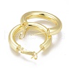 Brass Hoop Earrings EJEW-I250-01B-2