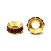 Brass Rhinestone Spacer Beads RB-A020-9mm-22G-3