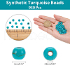 ARRICRAFT 10 Strands Synthetic Turquoise Beads Strands G-AR0004-27-6