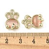 Rack Plating Alloy Glass Pendants FIND-M033-10-3