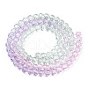 Transparent Glass Beads Strands GLAA-E036-07V-3