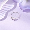 Mother's Day Jewellery Copper Wire Wrapped Natural Cultured Freshwater Pearl Beads Finger Rings for Women RJEW-JR00775-02-2