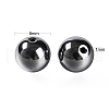 100Pcs 8mm Non-Magnetic Synthetic Hematite Round Beads DIY-LS0002-16-3