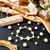 AHADERMAKER 90Pcs 3 Styles Dyed Synthetic Coral Beads CORA-GA0001-03-5