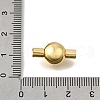 Brass Bayonet Clasps KK-P306-09G-3