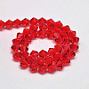 Imitate Austrian Crystal Bicone Glass Beads Strands X-GLAA-F029-4x4mm-14-2