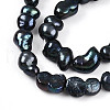 Natural Nucleated Baroque Keshi Pearl Beads Strands PEAR-S020-F13-01-4